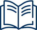 center logo showing a book